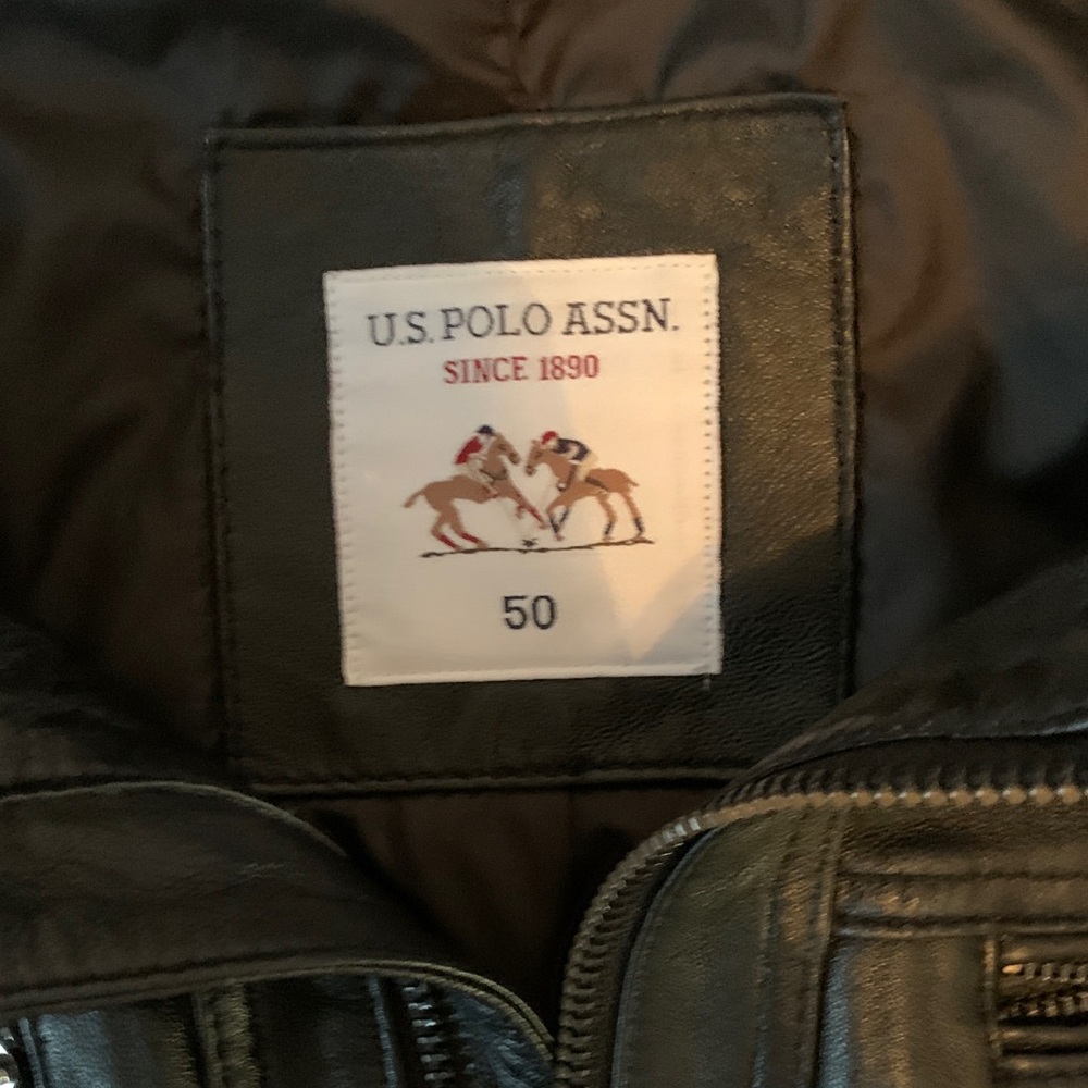 U.S. Polo Assn. Black Leather Jacket
